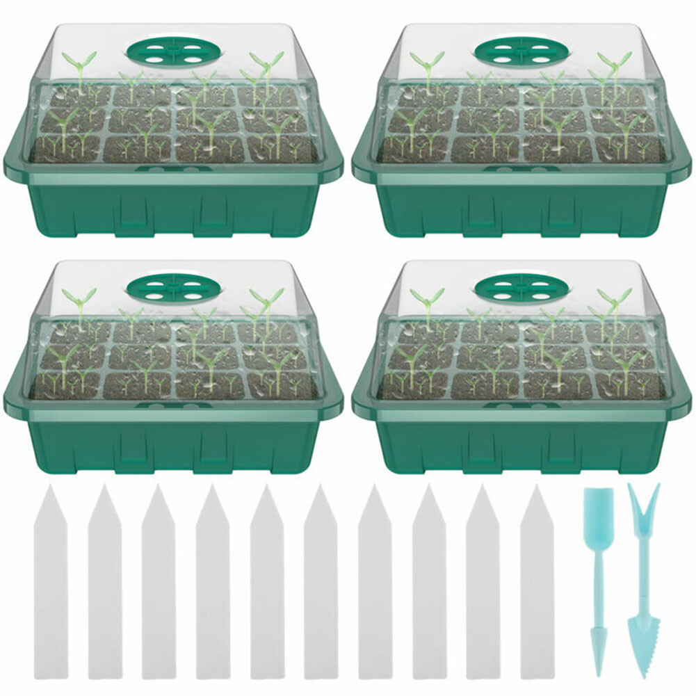 Greenhouse Mini Indoor - 4Pcs Mini Greenhouse 12 Compartments Indoor