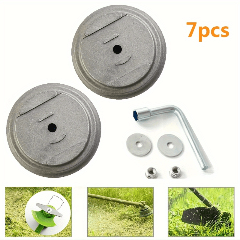 Gardening Tools Bundle - 7pcs Electric Lawn Mower Blade Base
