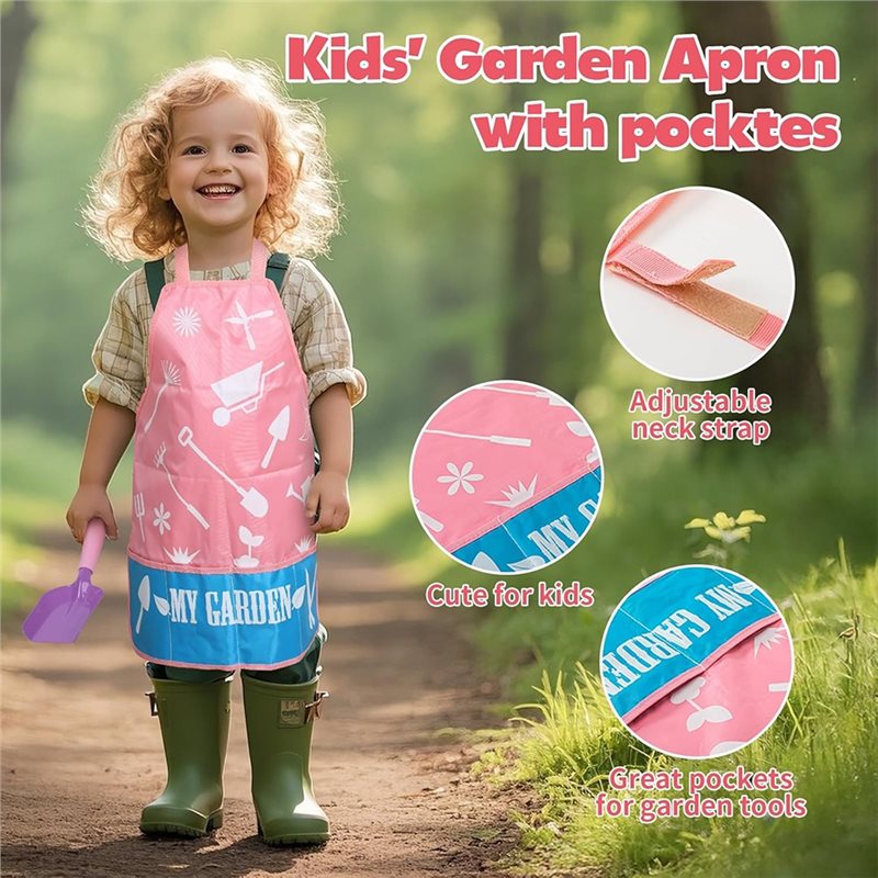 Gardening Tools Pink - Superior-Kids Pink Gardening Tools Set With