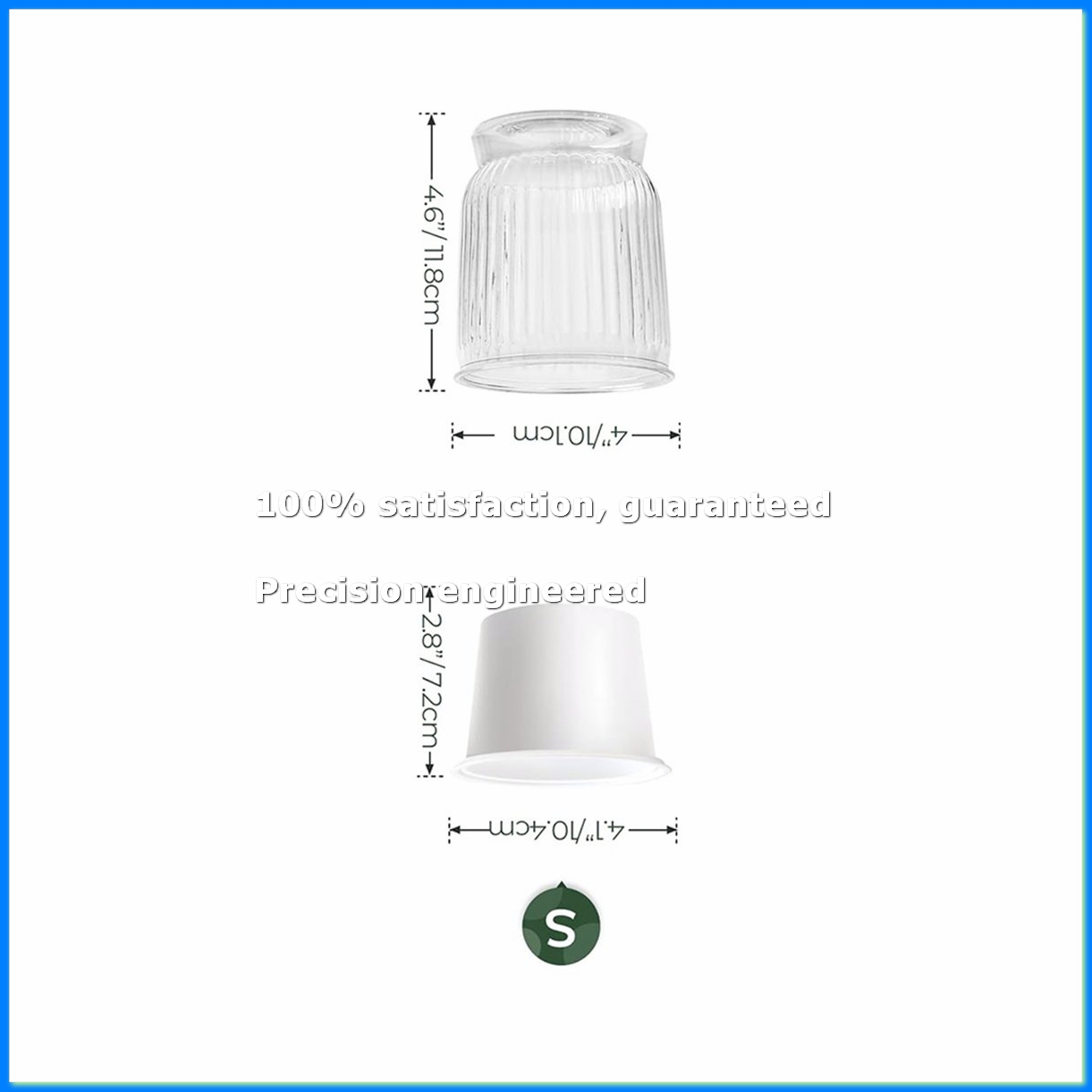 Self-Watering Planter - Self Watering Plant Pots, 4 Inch