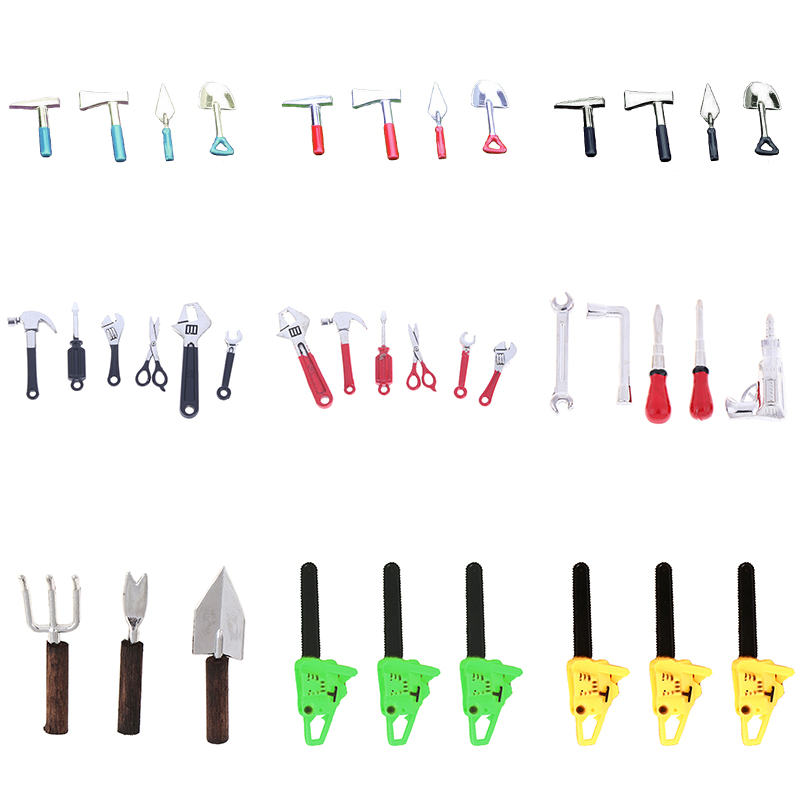Gardening Tools Toys - 3/4/5/6Pcs Dollhouse Miniature Repair Kits Accessories