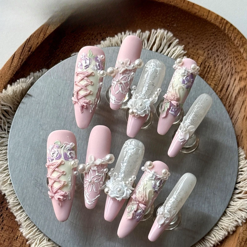 Gardening Tools Pink - Nail Art Wearing Nail Three-dimensional Handmade