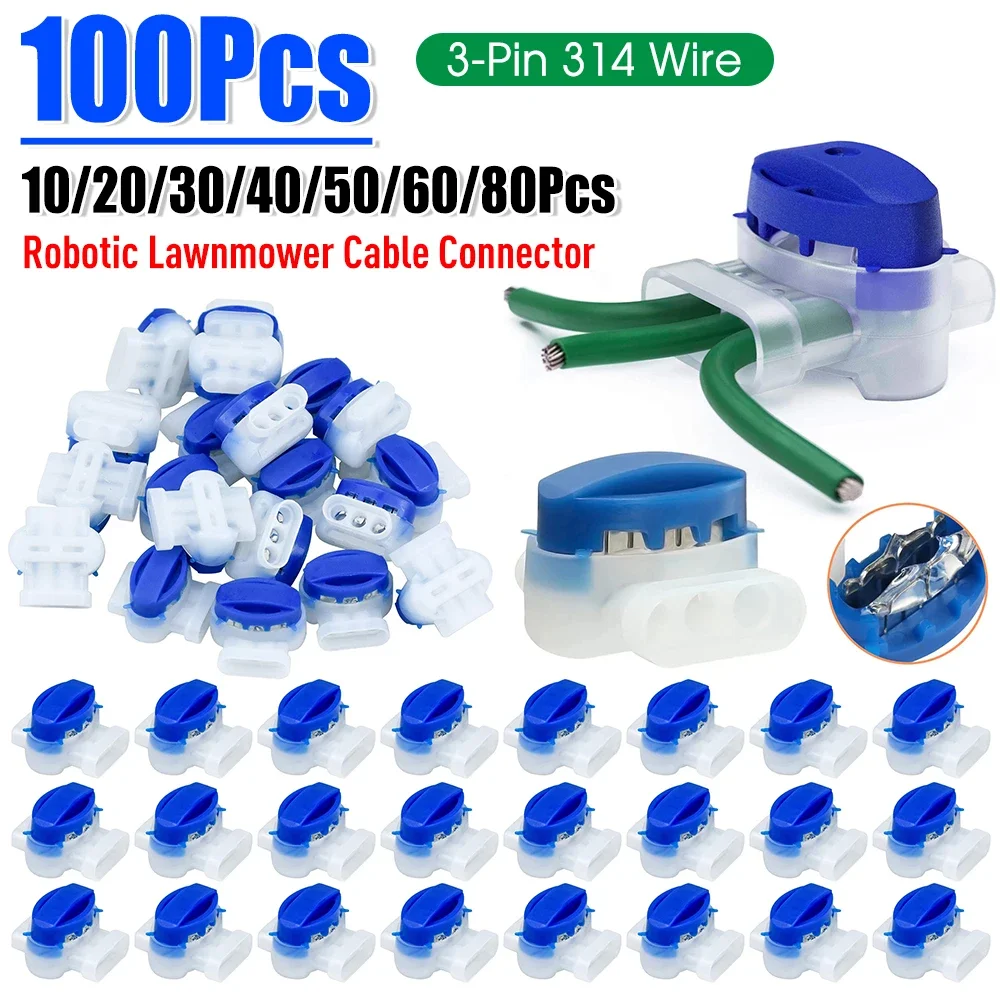Gardening Tools China - 10-100pcs Robotic Lawnmower Cable Connector Waterproof