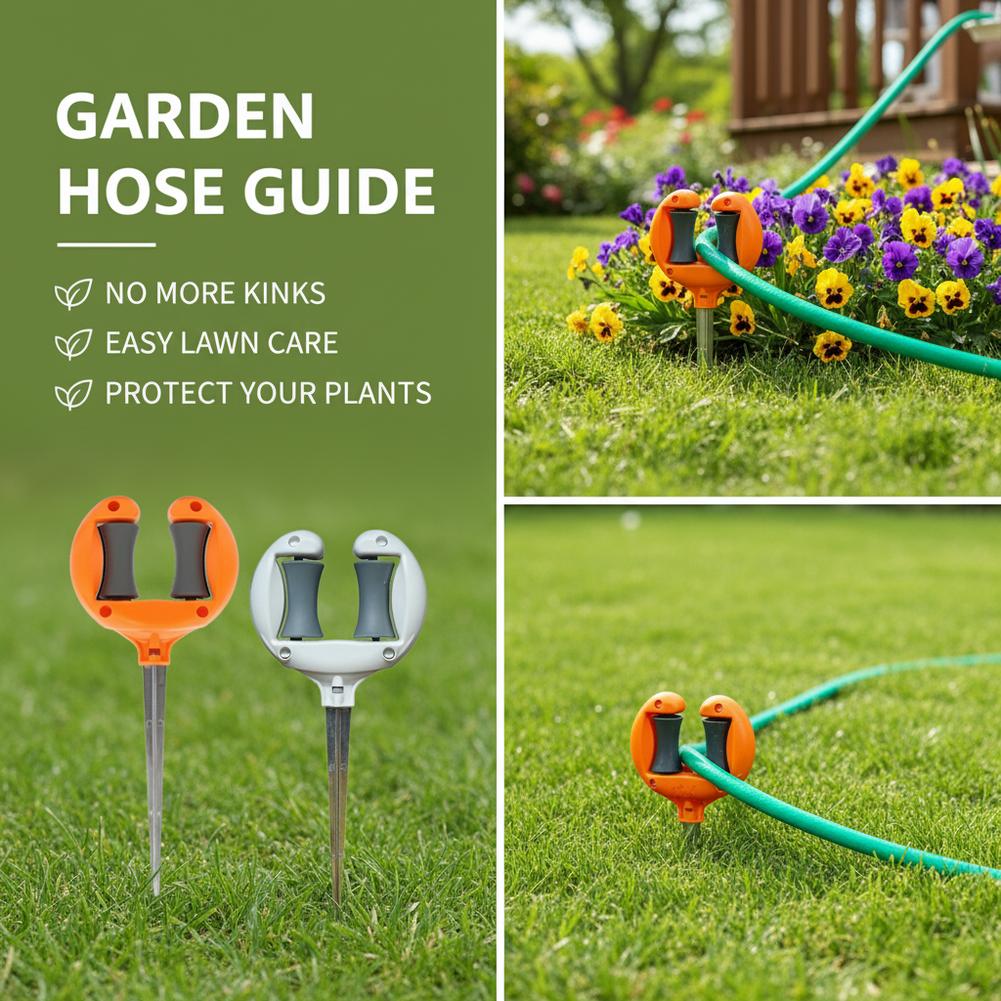 Gardening Tools Guide - Garden Hose Guide Stake with Rotating