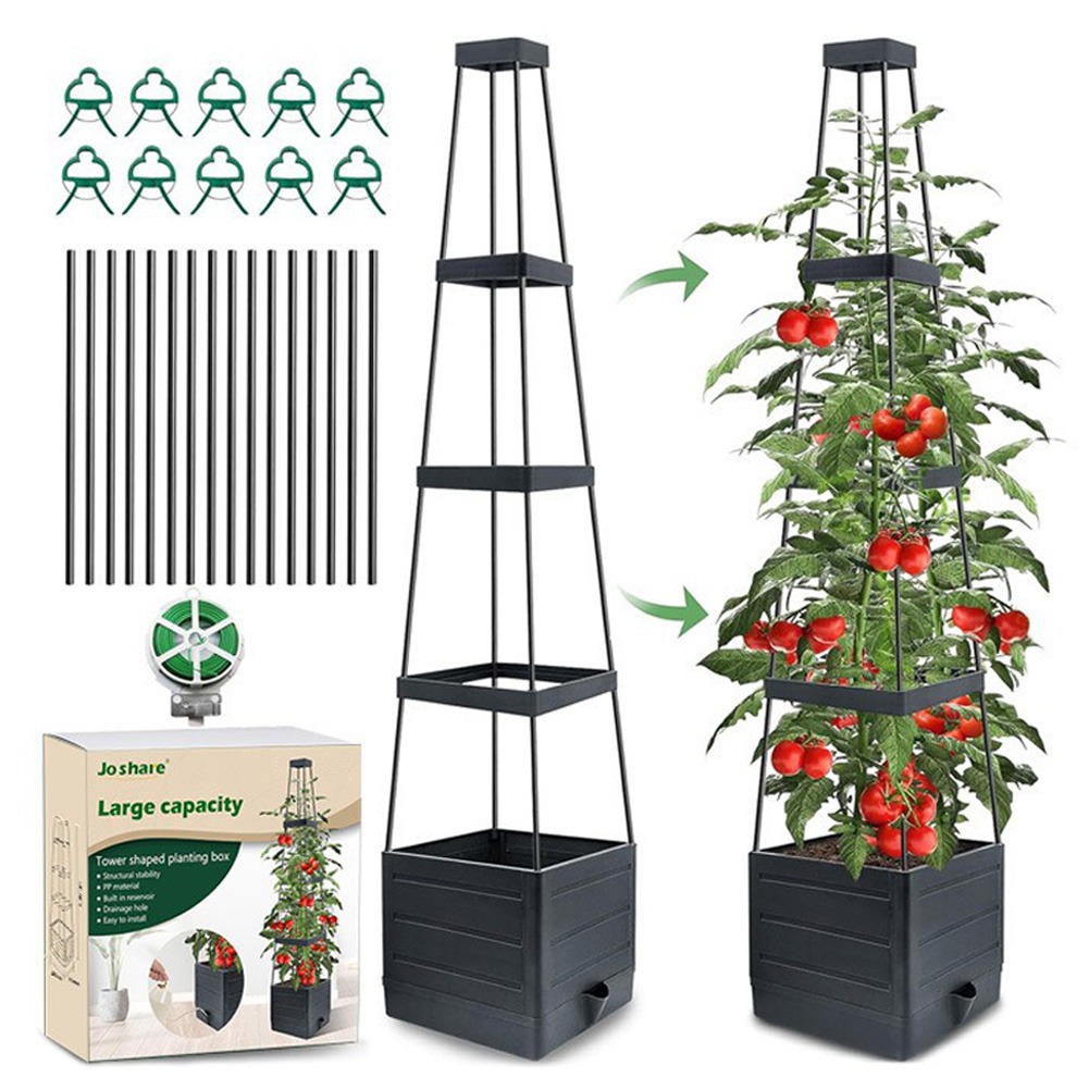 Self-Watering Planter - Raised Garden Bed Planter Box with