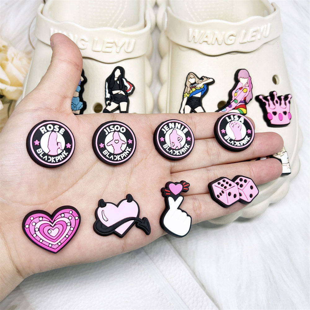 20pcs Musical Pink Black Shoe  - огляд і ціна Gardening Tools Pink