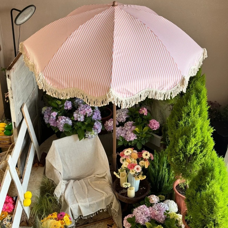 ZBN Pink Striped Garden Sun Um - огляд і ціна Gardening Tools Pink