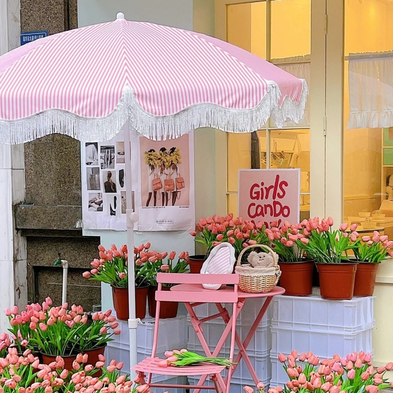 ZBN Pink Striped Garden Sun Um - огляд і ціна Gardening Tools Pink