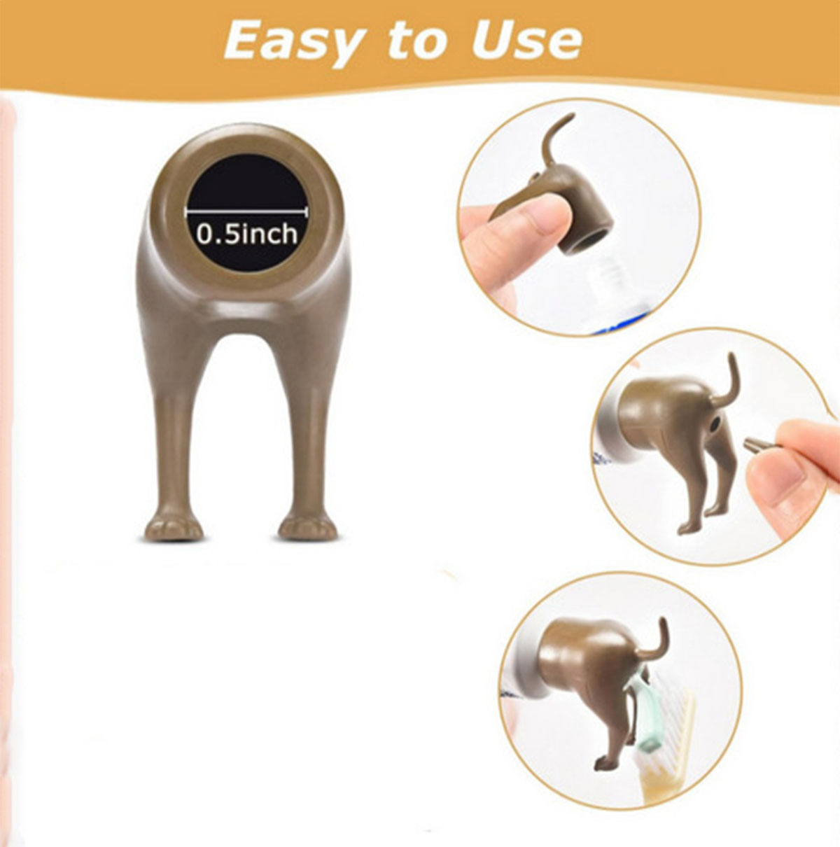 Funny Pooping Dog Butt Toothpa - огляд і ціна Fertilizer Dispenser