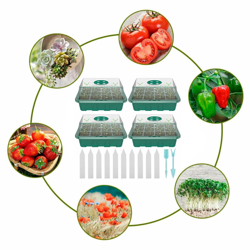 4Pcs Mini Greenhouse 12 Compar - огляд і ціна Greenhouse Mini Indoor