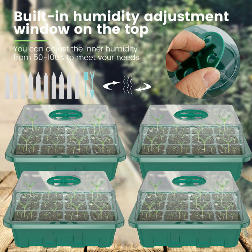 4Pcs Mini Greenhouse 12 Compar - огляд і ціна Greenhouse Mini Indoor