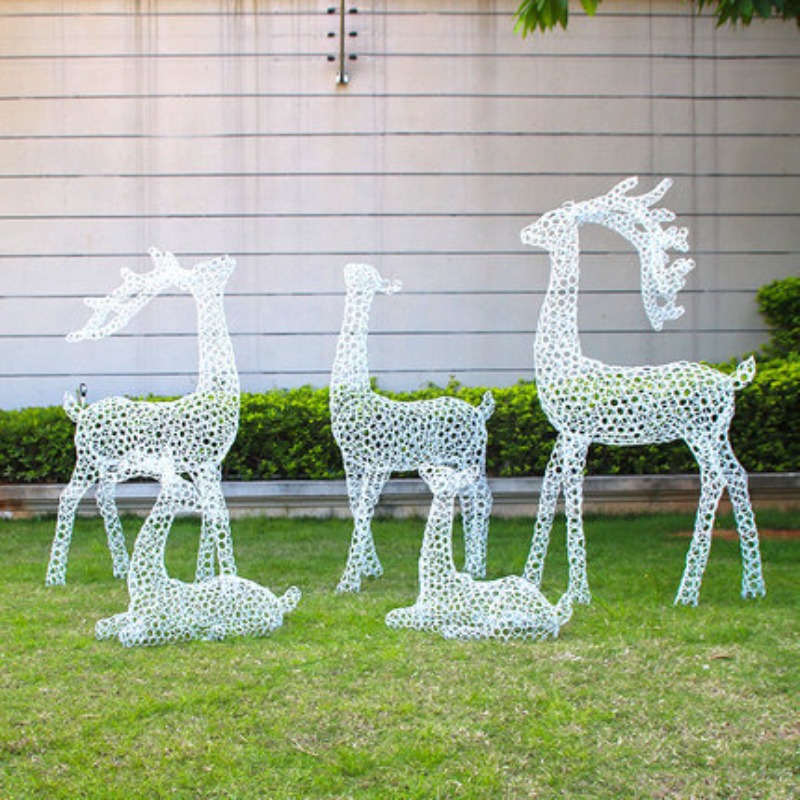 Lawn outdoor hollow sika deer  - огляд і ціна Gardening Tools Sketch