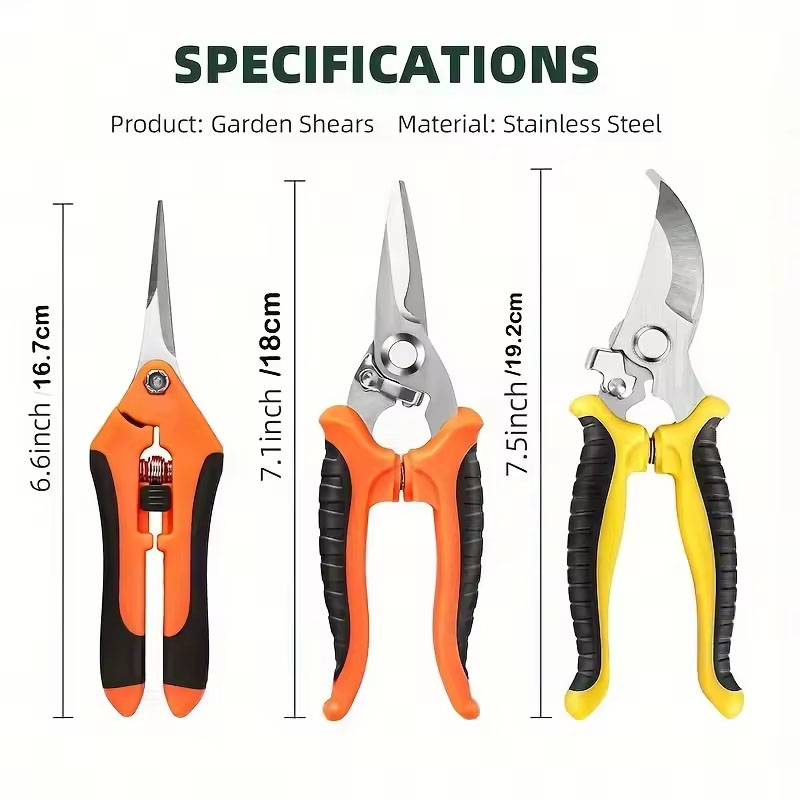 3PCS Gardening Scissors Set Er - огляд і ціна Gardening Tools Pink