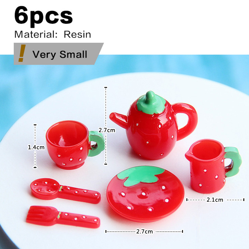 Pink Tea Set Miniature Figurin - огляд і ціна Gardening Tools Pink