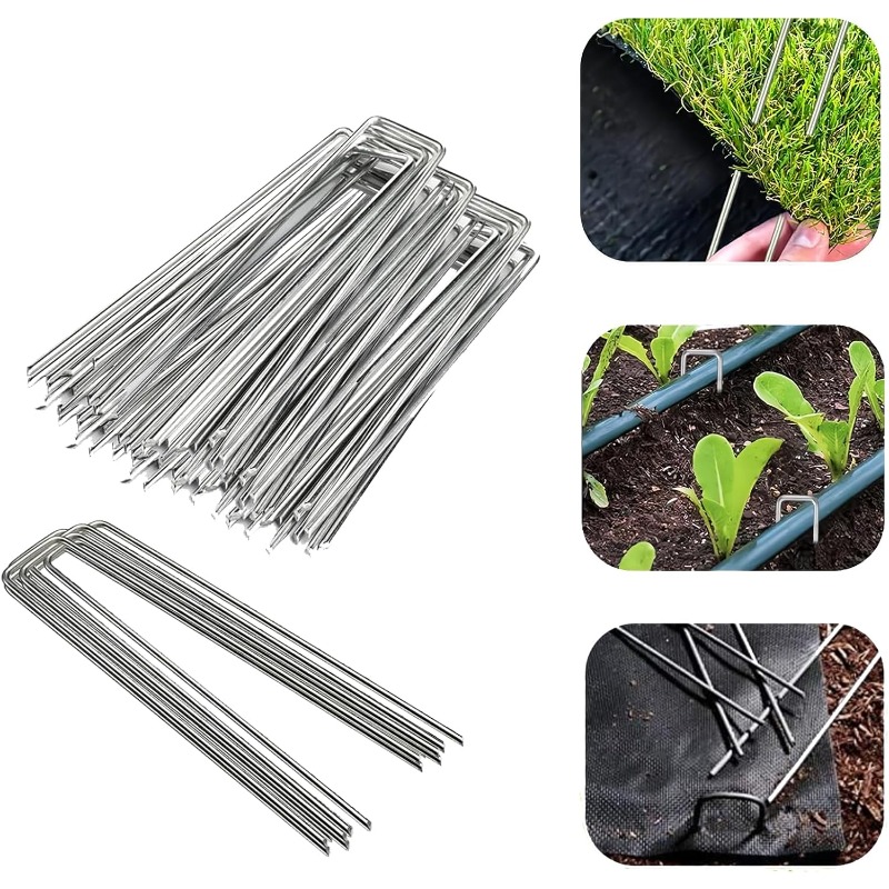 10 Pcs U-shaped Garden Nails A - огляд і ціна Gardening Tools Used