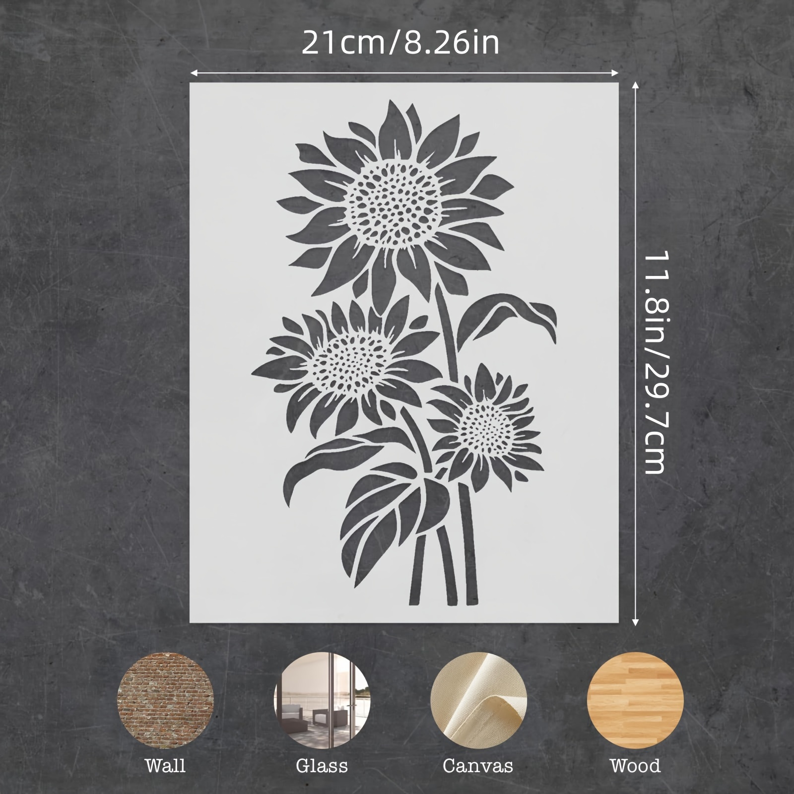 A4 Size Reusable DIY Sunflower - огляд і ціна Gardening Tools Sketch