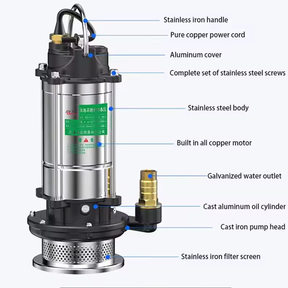 220V Submersible Pump Agricult - огляд і ціна Gardening Tools China