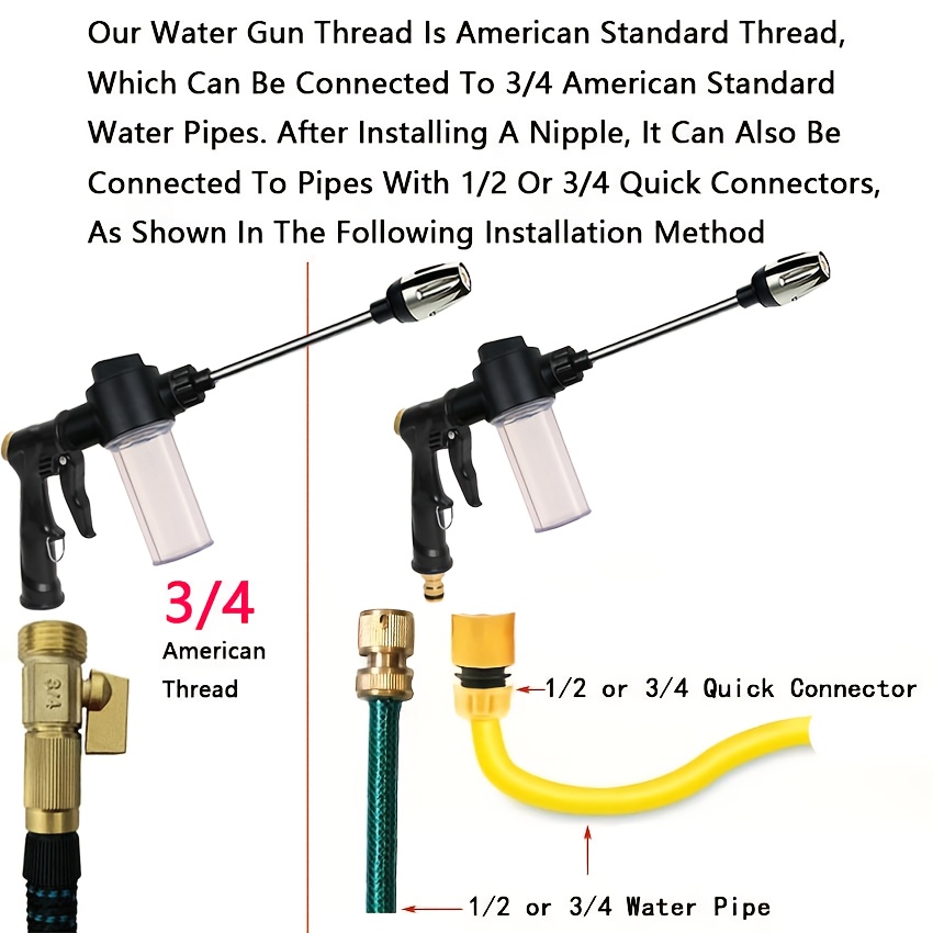 Garden Watering Gun Hose Nozzl - огляд і ціна Gardening Tool Diy
