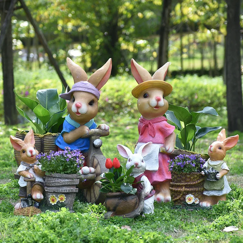 Cartoon rabbit flower pot tank - огляд і ціна Gardening Tools Sketch