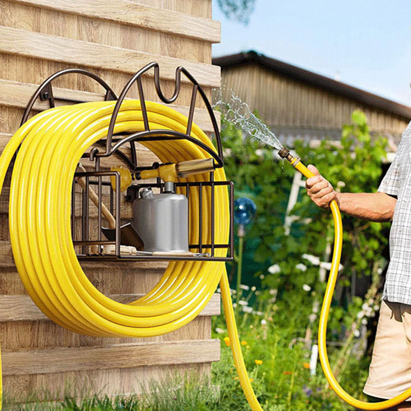 Wall Mount Garden Hose Holder  - огляд і ціна Gardening Tools Water