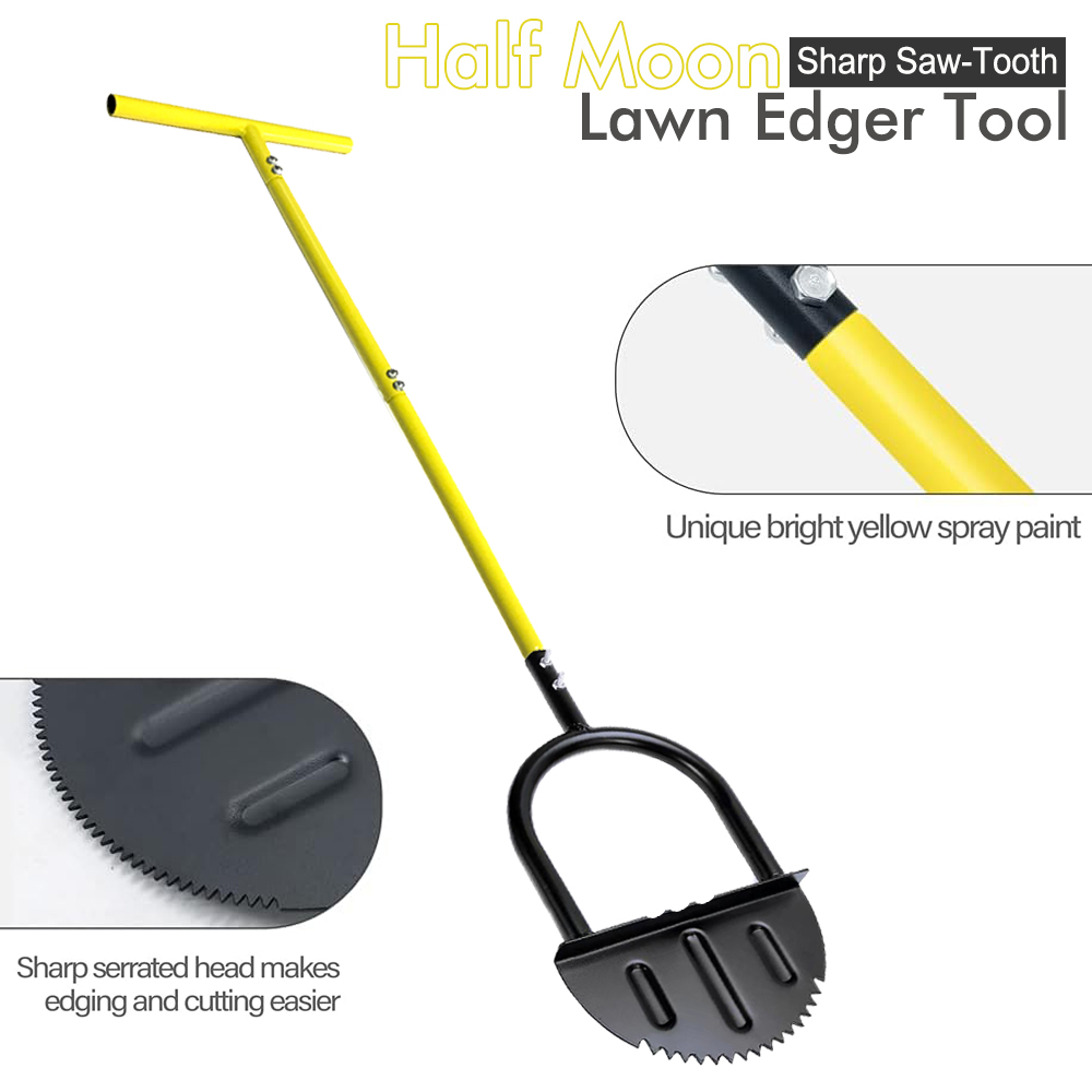 Half Moon Lawn Edger with Long - огляд і ціна Gardening Tools Grass Cutter